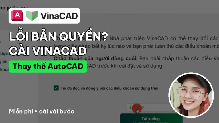 Ảnh bìa bài viết cài VinaCAD thay AutoCAD khi lỗi bản quyền
