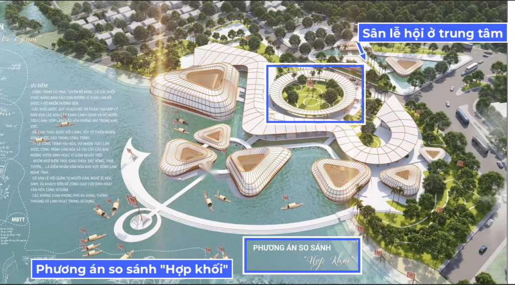 Phương án chọn và phương án so sánh hợp khối đồ án tốt nghiệp kiến trúc