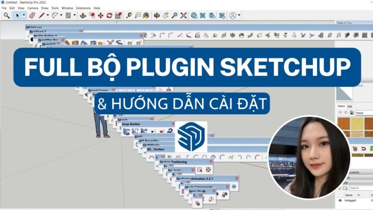 Full bộ plugin SketchUp cài một lần dùng luôn kèm hướng dẫn
