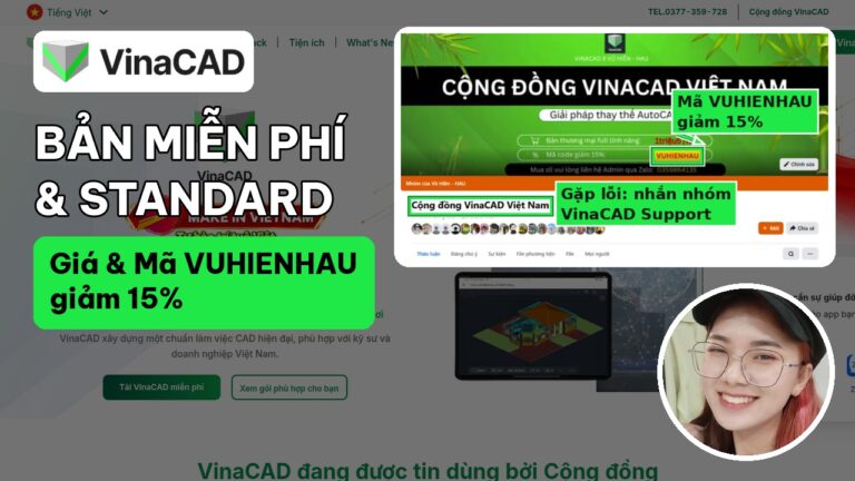 Ảnh đại diện bài viết VinaCAD bản miễn phí và bản Standard khác nhau gì, giá bao nhiêu