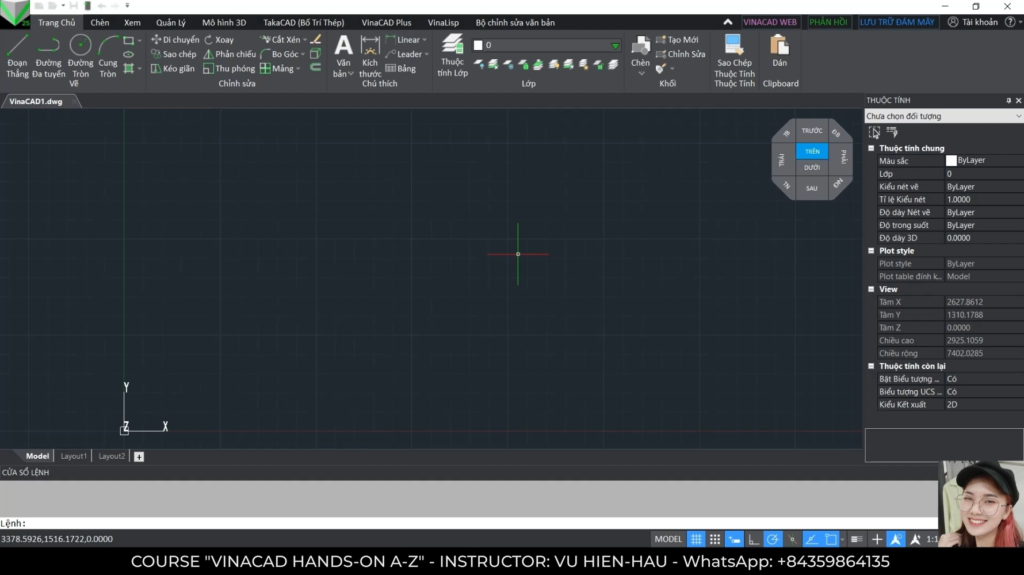 VinaCAD interface