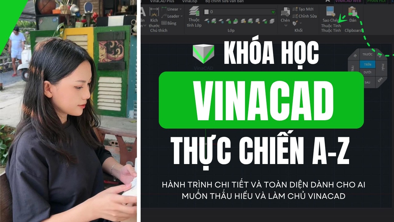 VinaCAD thực chiến Bài 1 làm quen giao diện VinaCAD